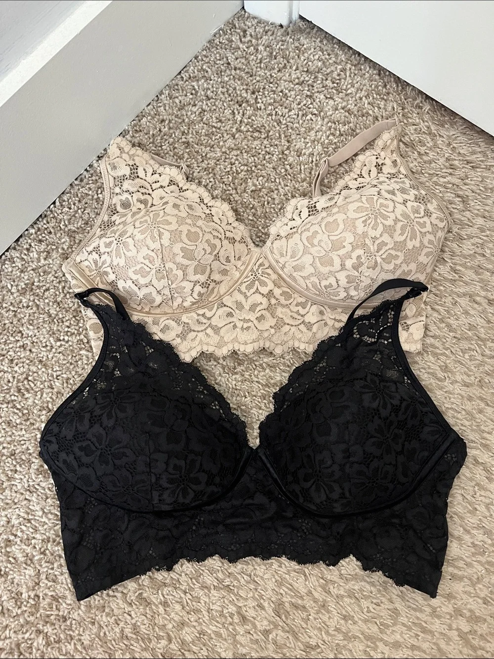 Maidenform Lace Overlay Lightly Padded Bra Bundle - Size 34D